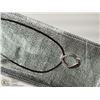 Image 3 : 3) STERLING SILVER DIAMOND PENDANT W/FASHION CORD