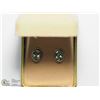 Image 2 : 5) STERLING SILVER GENUINE GEMSTONE STUD EARRINGS