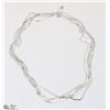 Image 1 : 8) LOT OF 5 STERLING SILVER CHAINS