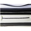 Image 2 : 24) STERLING SILVER 925 SAPPHIRE TENNIS BRACELET