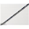 Image 3 : 24) STERLING SILVER 925 SAPPHIRE TENNIS BRACELET