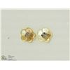 Image 1 : 34) 14K 2 IN 1 DIAMOND MOTHER OF PEARL EARRINGS
