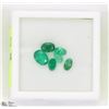 Image 1 : 40) GENUINE EMERALD ASSORTED MAY BIRTHSTONE