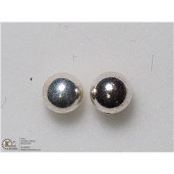 45) STERLING SILVER STUD EARRINGS