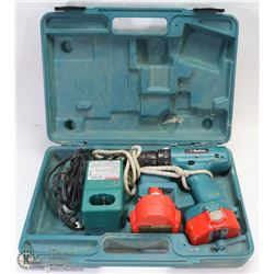 MAKITA 14.4V DRILL WITH 2 BATTERIES, CHARGER IN