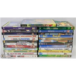 FLAT OF DISNEY AND CHILDRENS DVDS