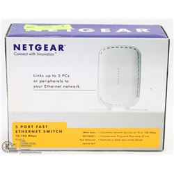 NEW NETGEAR 5-PORT ETHERNET