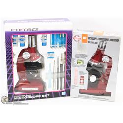 SET OF 2 VINTAGE MICROSCOPE SETS