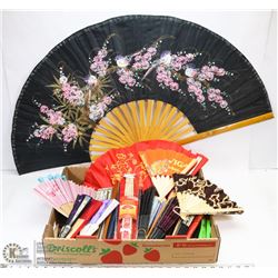 A LOT OF 38 FANS VARIETY OF