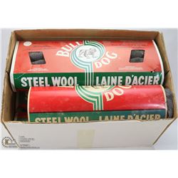 LARGE BOX OF BULLDOG STEEL WOOL