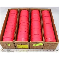 4 BOXES OF RED FLAG TAPE