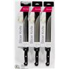 Image 1 : LOT OF 3 NEW STAINLESS STEEL SLICER KNIVES