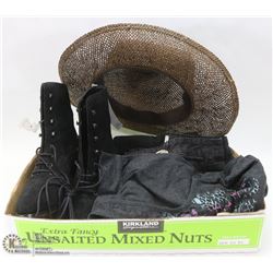 LOT INCL SIZE MEDIUM NEW TANK TOP, SIZE 7 JEANS