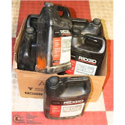 BOX OF RIDGID THREAD CUTTING OIL