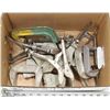 Image 1 : BOX OF ASSORTED WOOD WORKING CLAMPS AND PLIERS