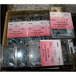 FLAT OF ASSORTED GRIP-RITE FASTENERS / SCREWS