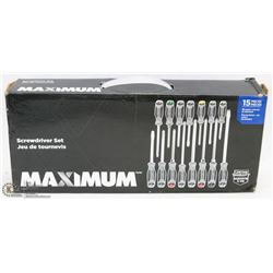 POLICE SEIZURE! MAXIMUM NEW SCREWDRIVER SET INCOMPLETE