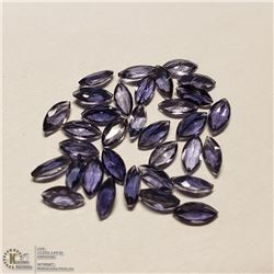 88) GENUINE IOLITES, MARQUISE SHAPE, APPROX 4 CTS