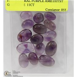 #159-NATURAL PURPLE AMETHYST GEMSTONE  11CT