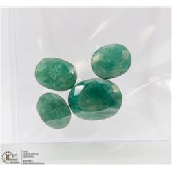 #142- NATURAL GREEN EMERALD GEMSTONE  39CT