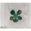 Image 1 : #139- NATURAL GREEN EMERALD GEMSTONE 38.5CT
