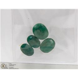 #141- NATURAL GREEN EMERALD GEMSTONE  35CT