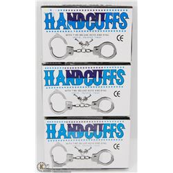 LOT OF THREE HANDCUFFS WITH KEYS