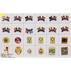SHEET OF 24 GOODWILL GAMES PINS