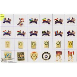 SHEET OF 24 GOODWILL GAMES PINS