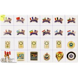 SHEET OF 24 GOODWILL GAMES PINS