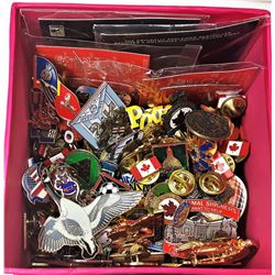 11)  LOT OF 120 LAPEL PINS