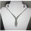 Image 1 : 5)  AUSTRIAN CRYSTAL Y NECKLACE &