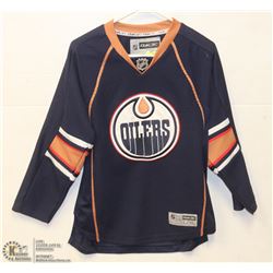 YOUTH OILERS JERSEY SIZE LARGE/ XL