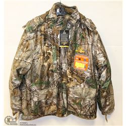 REALTREE 4-IN-1SIZE LARGE CAMO JACKET WITH TAGS.