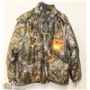 Image 1 : REALTREE 4-IN-1SIZE LARGE CAMO JACKET WITH TAGS.