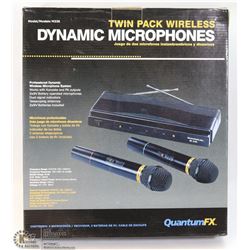 TWIN PADY WIRELESS DYNAMIC MICROPHONES