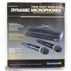 Image 1 : TWIN PADY WIRELESS DYNAMIC MICROPHONES