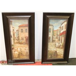 PAIR OF SHOWHOME PICTURES 25"X13".