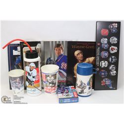 LOT OF 10 WAYNE GRETZKY ITEMS INCL VINTAGE THERMOS
