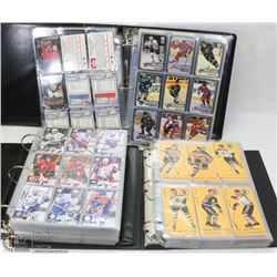 LOT OF 3 HOCKEY CARD BINDERS - ASSORTED YEARS &