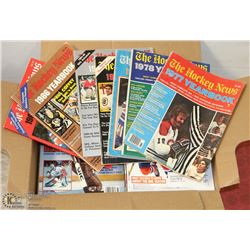 LOT OF 37 HOCKEY NEW YEARBOOKS - 1971 TO 2018.