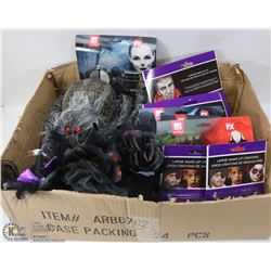 BOX OF ASSORTED HALLOWEEN ITEMS