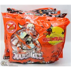 6 BAGS OF HALLOWMALLOWS GHOST & PUMPKIN SHAPED
