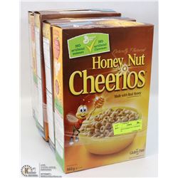 5 BOXES OF HONEY NUT CHEERIOS CEREAL