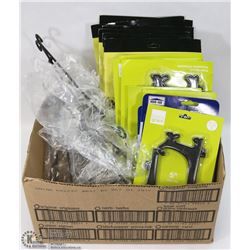 BOX OF NEW METAL/PLASTIC PLATE HOLDER