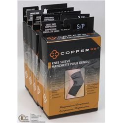 LOT OF 5 COPPER 88 ASST SIZE KNEE COMPRESSION