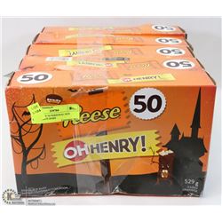 5 BOXES OF 50 PERSONAL SIZE CHOCOLATE BARS