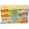 Image 1 : LOT OF 9 GLAD PRESS AND SEAL WRAP