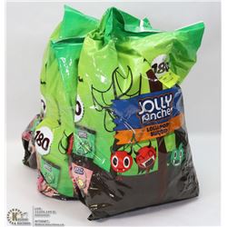 3 BAGS OF 180 JOLLY RANCHER LOLLIPOPS