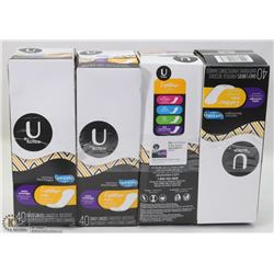 4 BOXES OF U KOTEX FEMININE HYGIENE